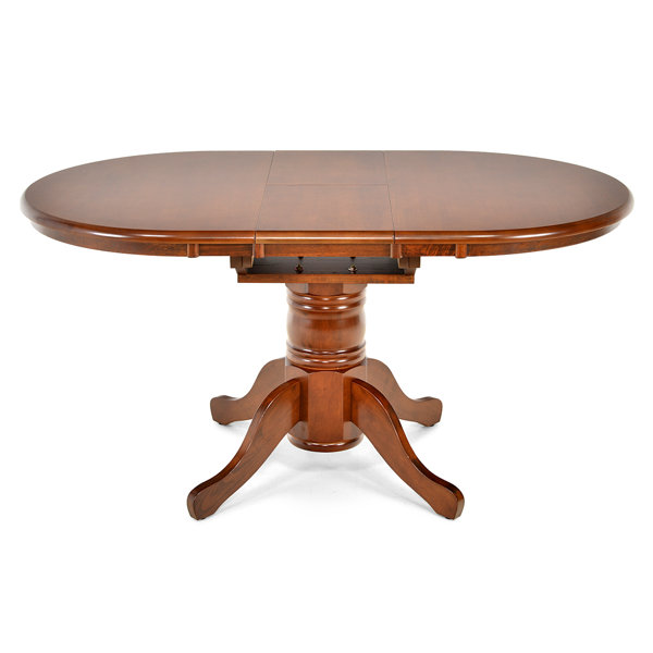 Rosalind Wheeler Adae Extendable Pedestal Dining Table Wayfair.co.uk